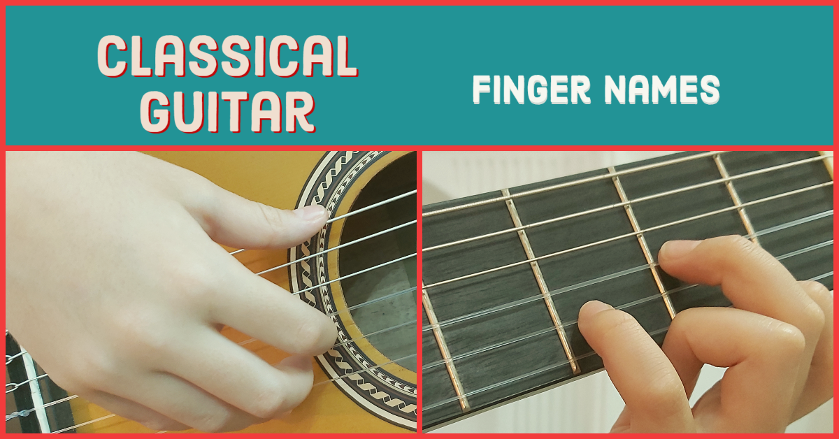 Classical guitar left and right hand